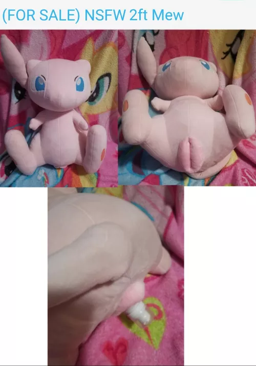 (FOR SALE) NSFW fuckable female 2ft tall Pokemon Mew with useable pussy [F] (Furrysale) by Furry-sale