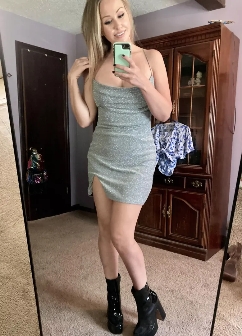 I thought this sparkly tight dress was cute from my outfit try-on posted by cheriiirob777