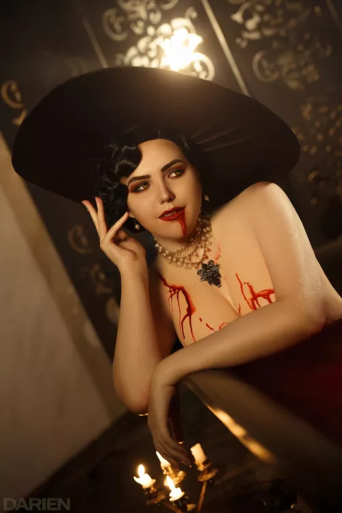 Lady Alcina Dimitrescu Cosplay from game ResidentEvilVillage by Hatarubi by Hatarubi_Cosplay_