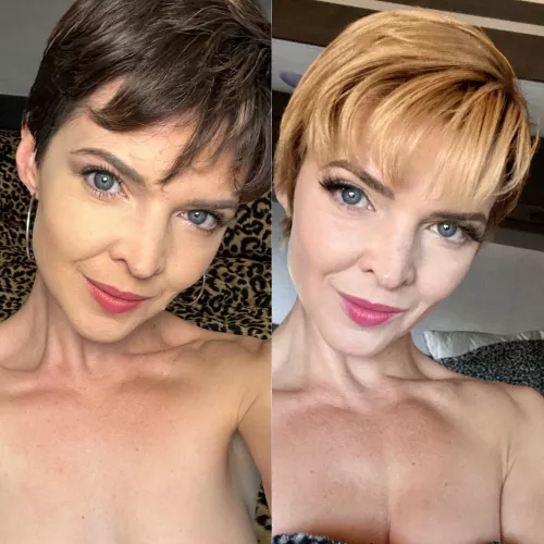 Brunette or blonde? by purerebelmodel