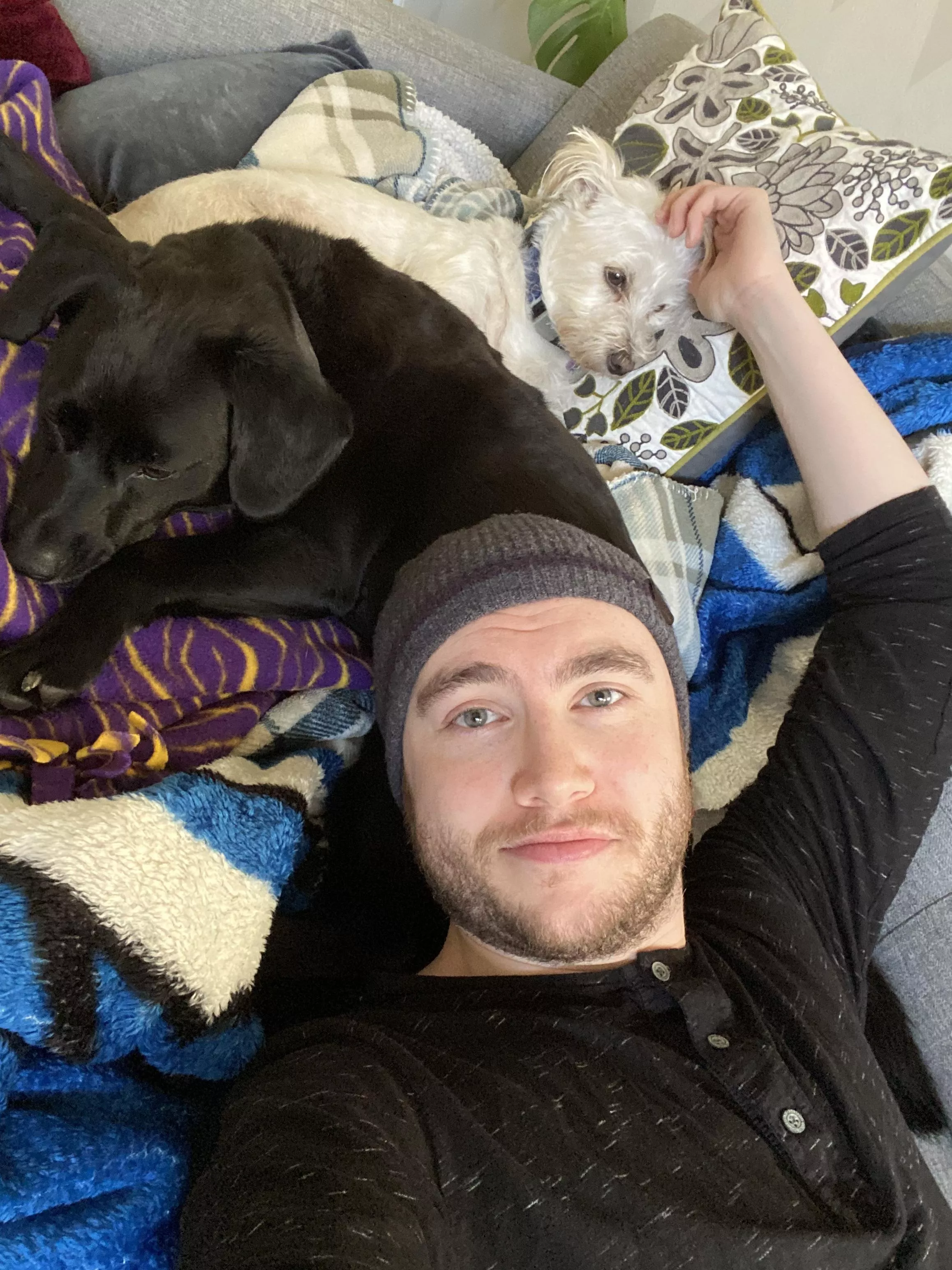 Sleepy Sunday with the boys posted by manytinyhumans