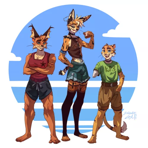 Summer outfits :D - Art by me 🍪 by Galinn-Arts