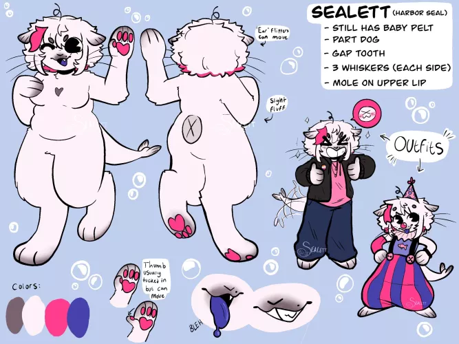 Updated ref for my fursona, what do you guys think ? :3 by ComfortableChain8429