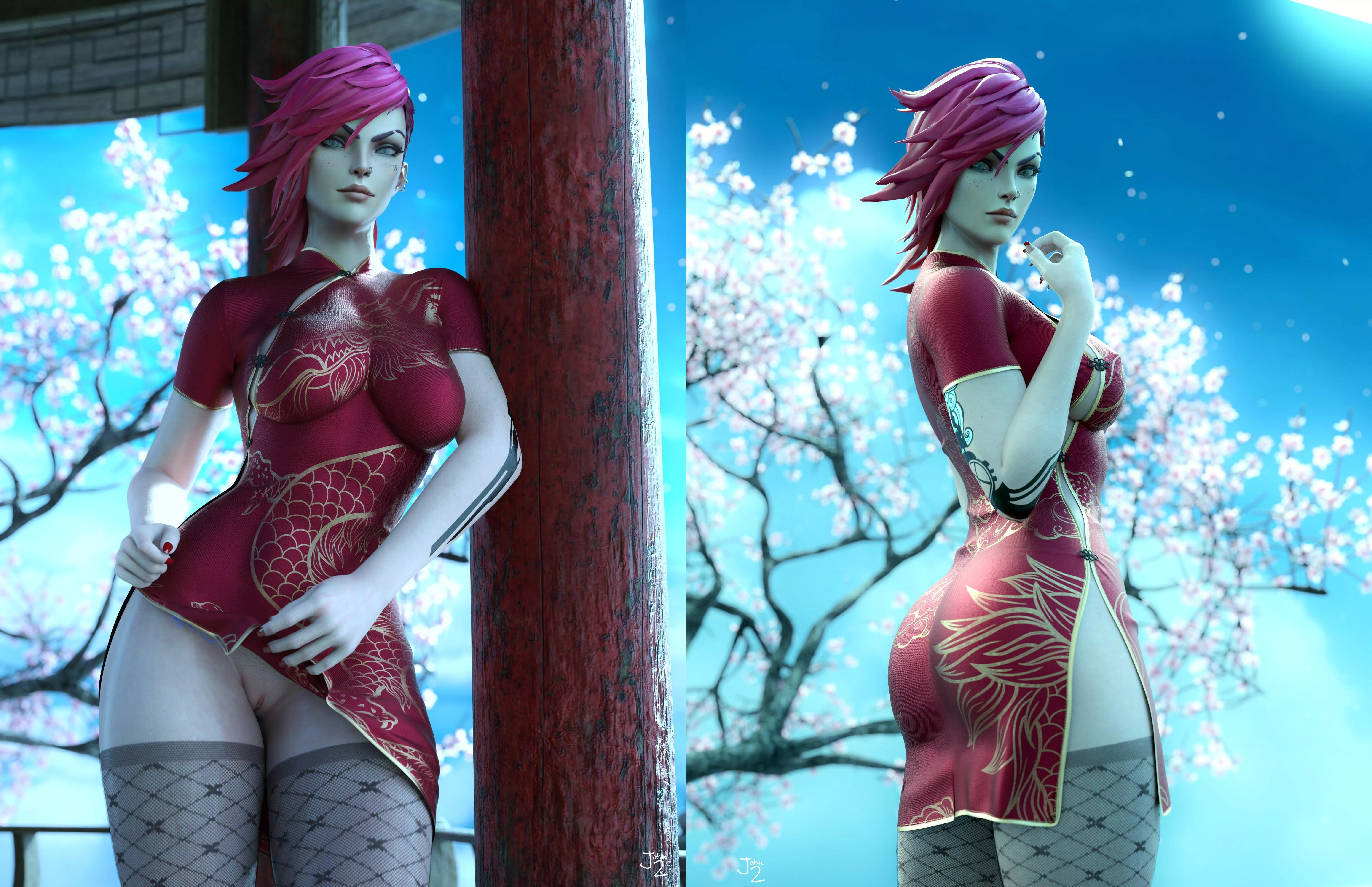 Vi (Johntwo) posted by mustachy-