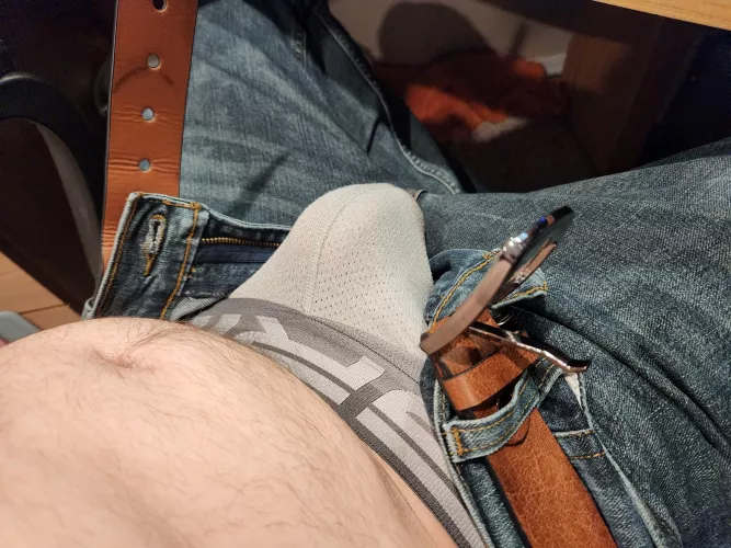 Ask nice and I'll lose the jock by Gaybluepupper