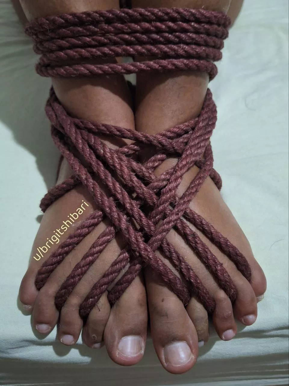 First time trying a foot tie posted by brigitshibari