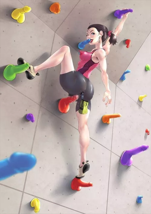 Lf Color Source: Rock climbing, Dildo, Big butt, Skin tight, Anal beads, Armpit hair by Gougingeyesblind