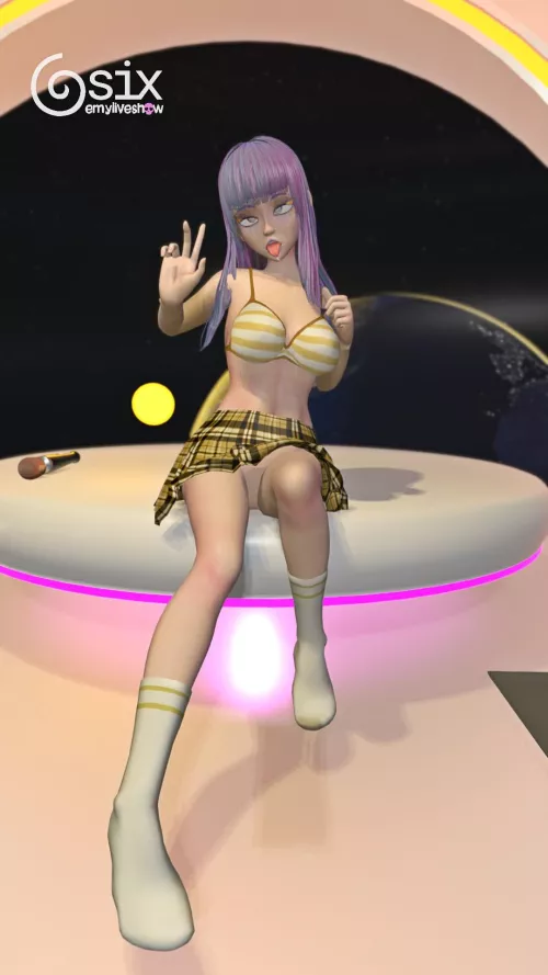 Wanna play with this space kitty? 😻 https://chaturbate.com/emyliveshow by EmyLiveShow