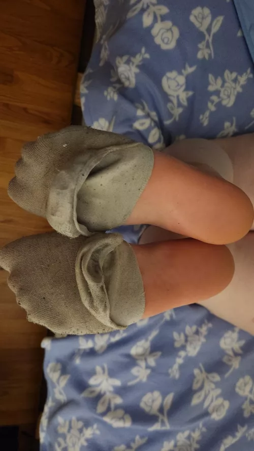You can keep my socks as long as you worship my feet, deal? ☺️ by Secret-Foot3383