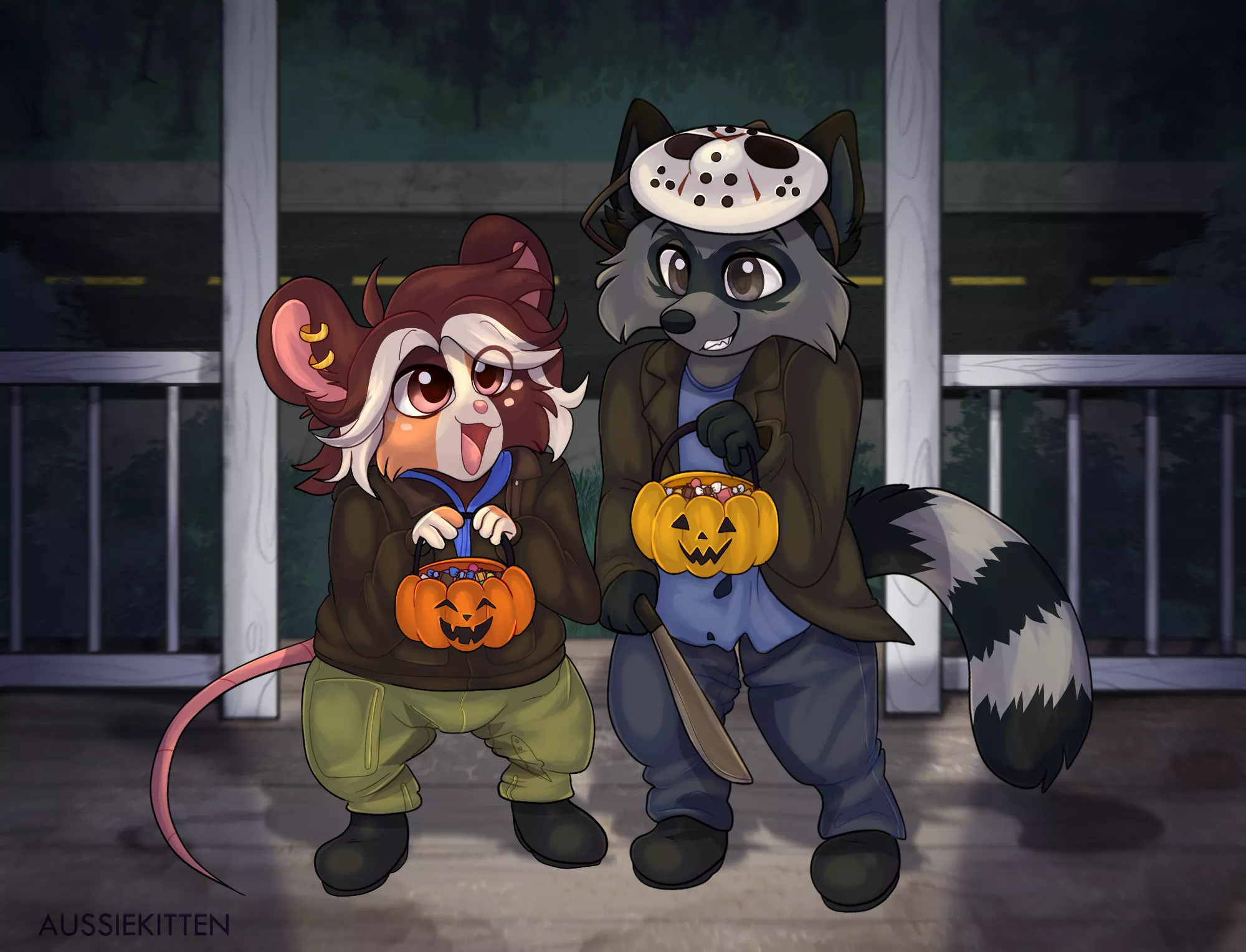 Is it too late to trick or treat? 🌘 | [C] for DarthRactus posted by Aussie_Kitten_