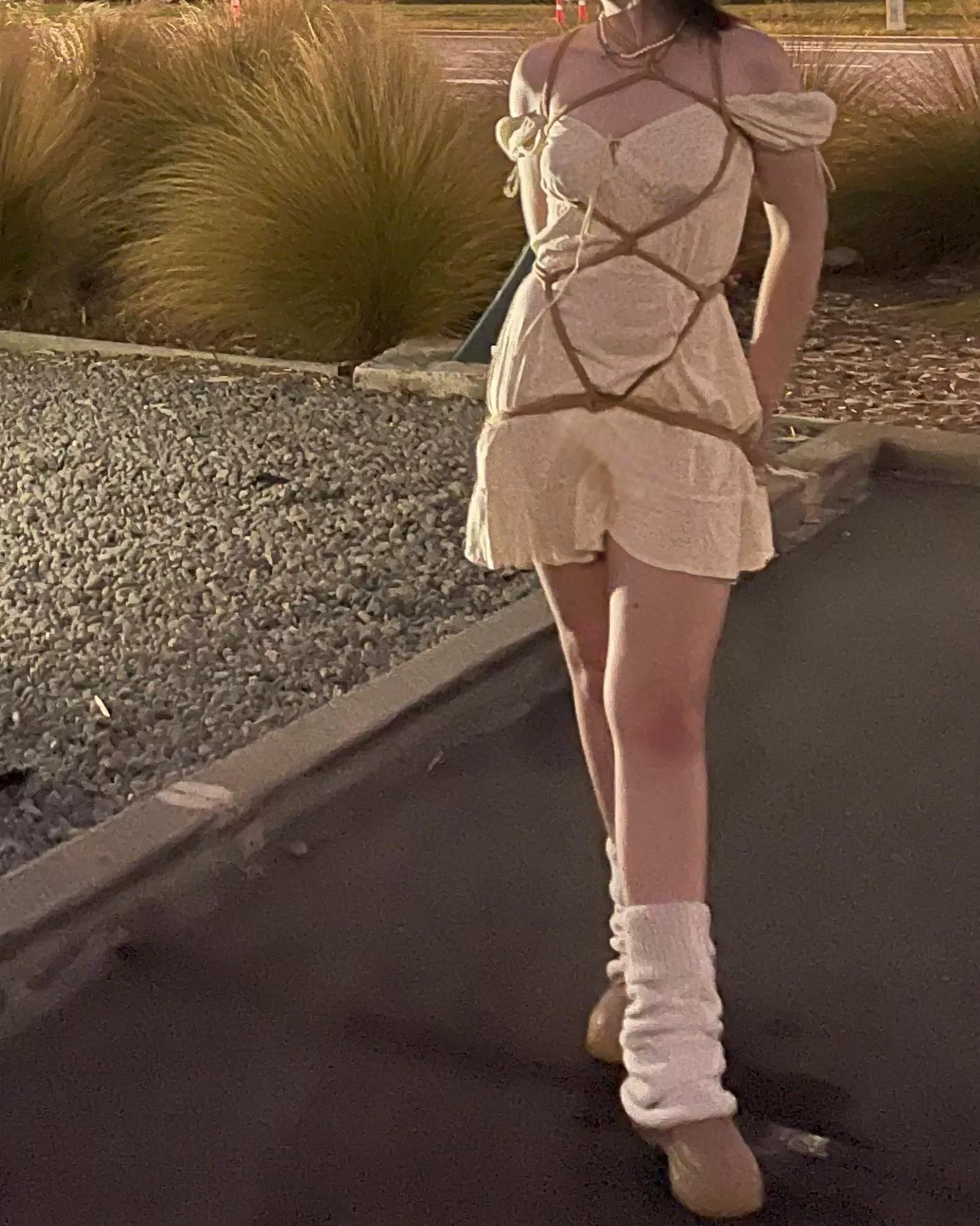 A tie I wore over my dress for dinner 🥹 posted by -lilnissa