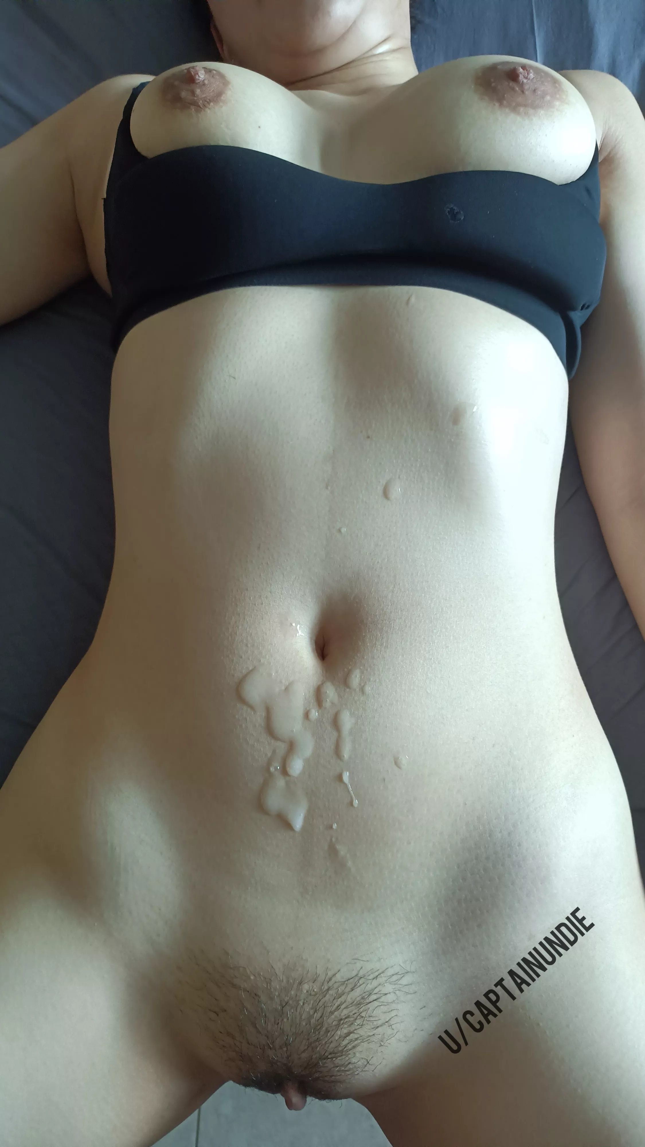 Cummed all over her stomach posted by CaptainUndie