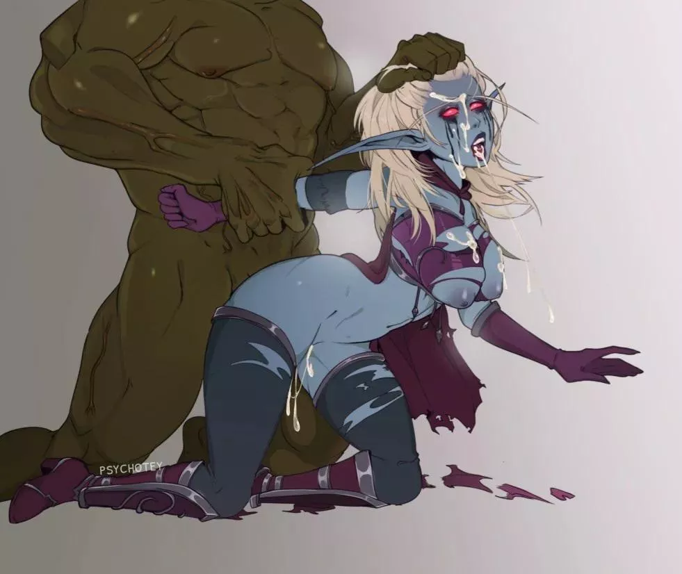 Despite her powerful position, Sylvanas became nothing more than a broken toy for the Horde, fated to be used by the Orcs over and over. (PsychoTey) posted by TheLunchBuyingMonk