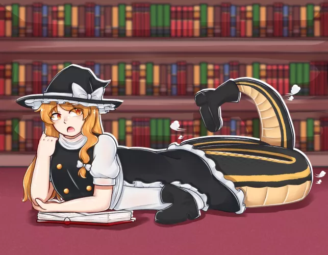 Garter Snake Lamia Marisa by @AverageAirhead [Touhou Project] by The_Electric_Llama