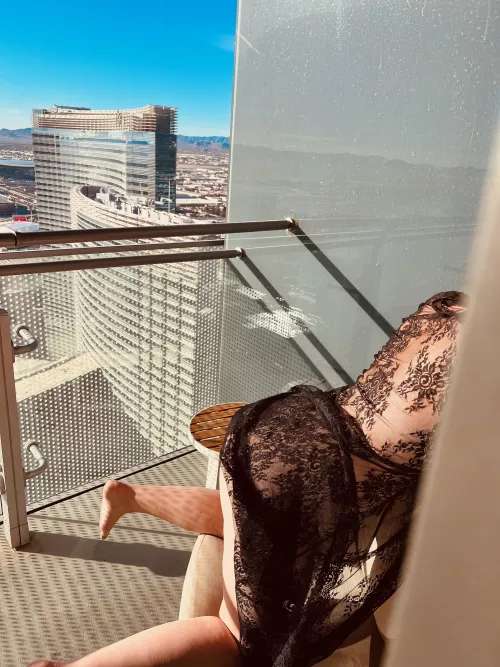 Giving my neighbor a little peek! by CamyJeans