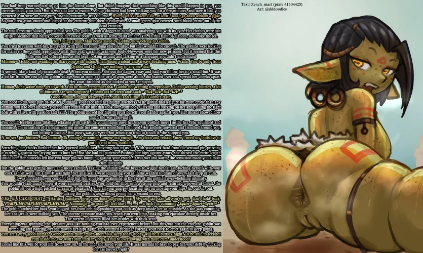 Gobbo don't want husbant, just a buttslave [Shorstack] [Anal] [rimming] [Femdom] [big ass] [Commision] | Art:@dddoodles by Zench_mart
