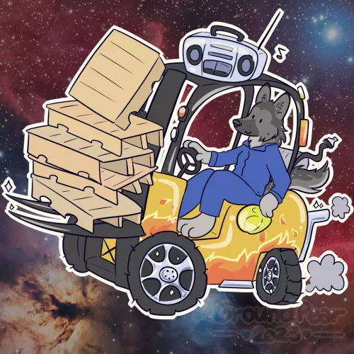 How do I tag this? He is working and this is not safe. (That's a recent commission I did, yeah) by ratgroundpear