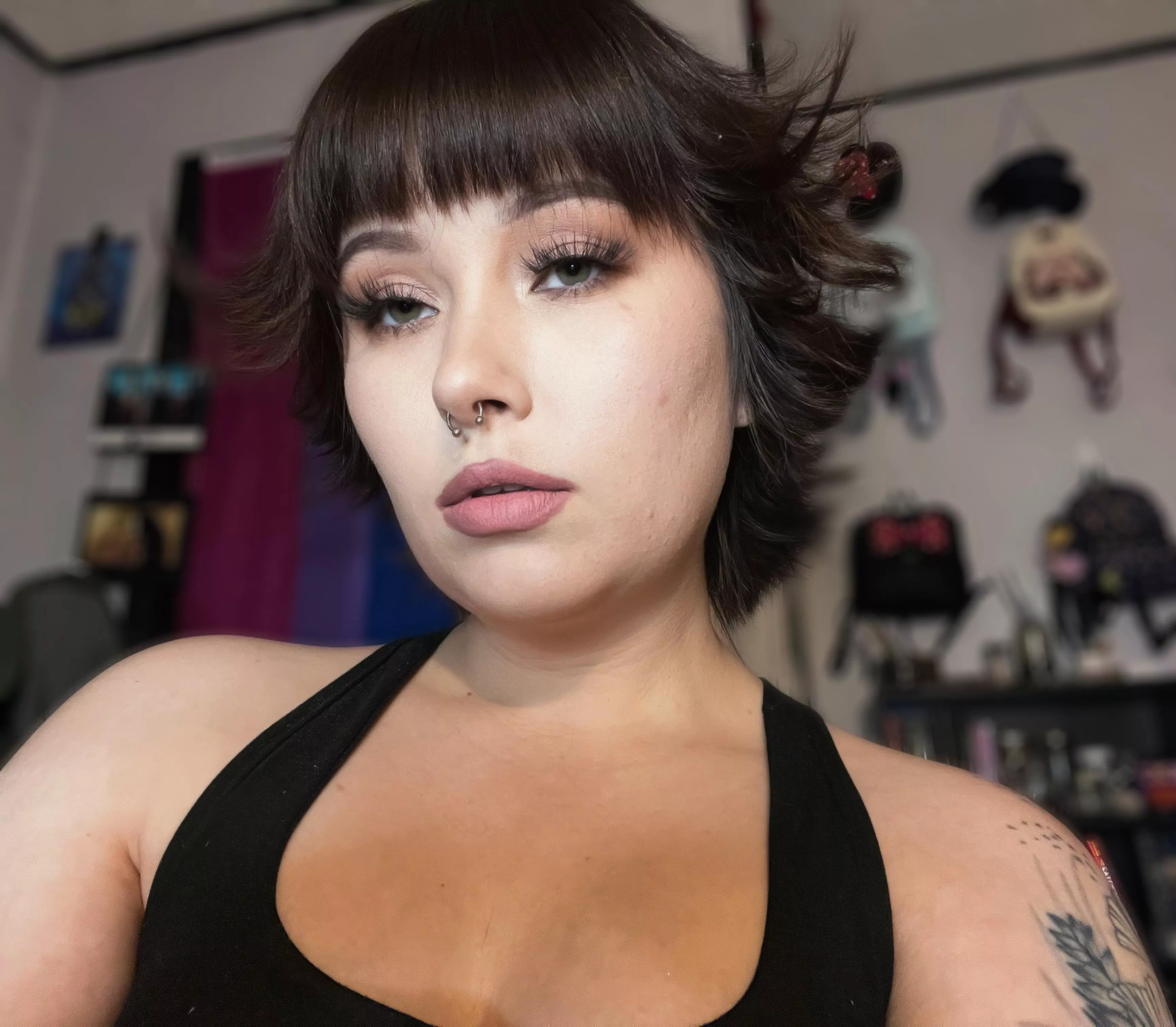 I think I’ll keep my bangs around for a little while , what do you think ? posted by kattland13