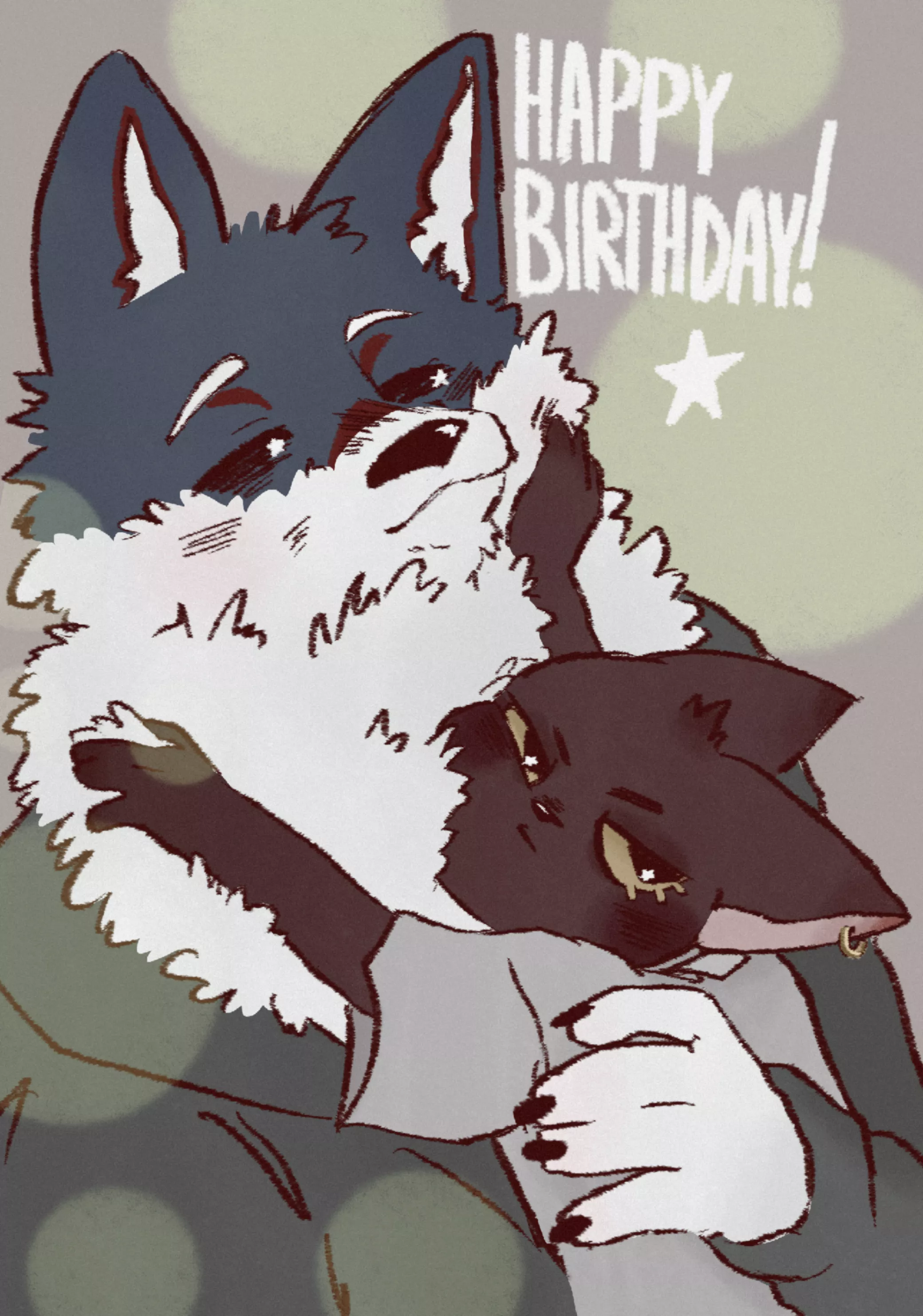 It's my fluffy friend's birthday posted by GhostcatLilly