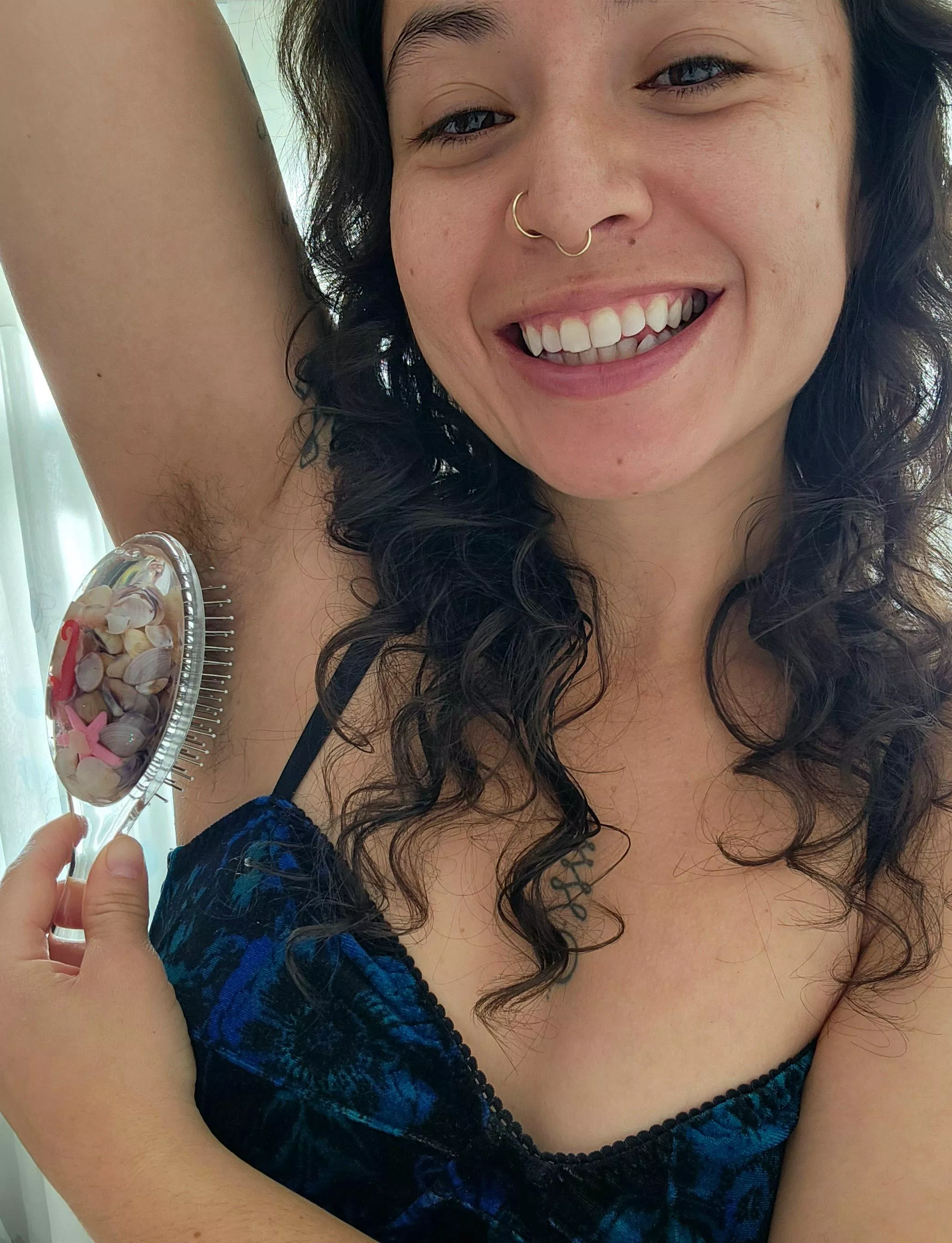 just getting ready for my day 💙 posted by LaHippieLoca