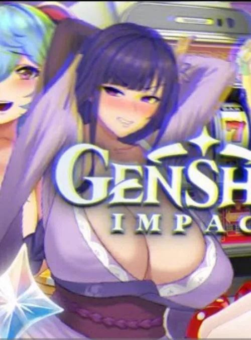 LF Color Source: 1girl, purple hair, purple eyes, blushing, arms above head, Big Tits, Huge tits, Big Breasts, Genshin Impact, Raiden Shogun, Purple Kimono by Fuzzy_Elk_5762