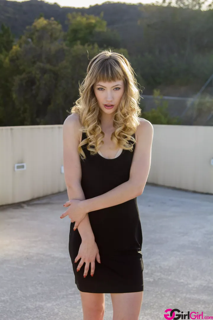 Little black dress posted by SarasCaptions