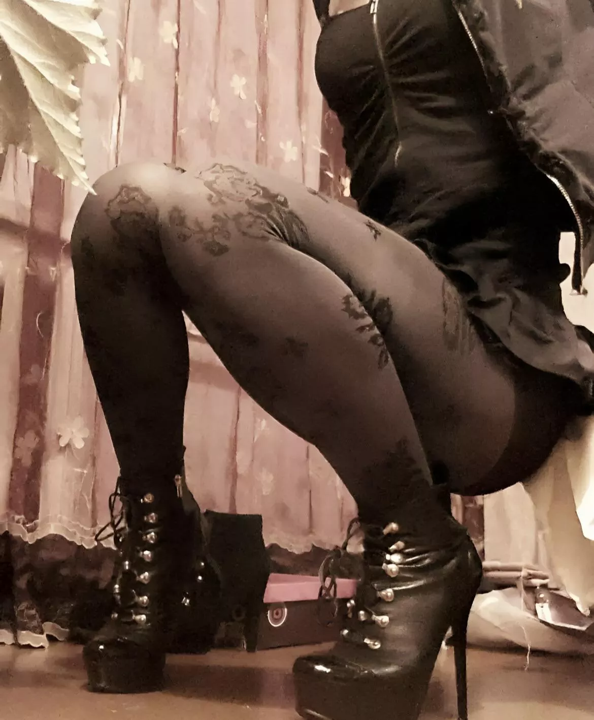 Love these platform stilettos with my hose! posted by NoPicklesplease99