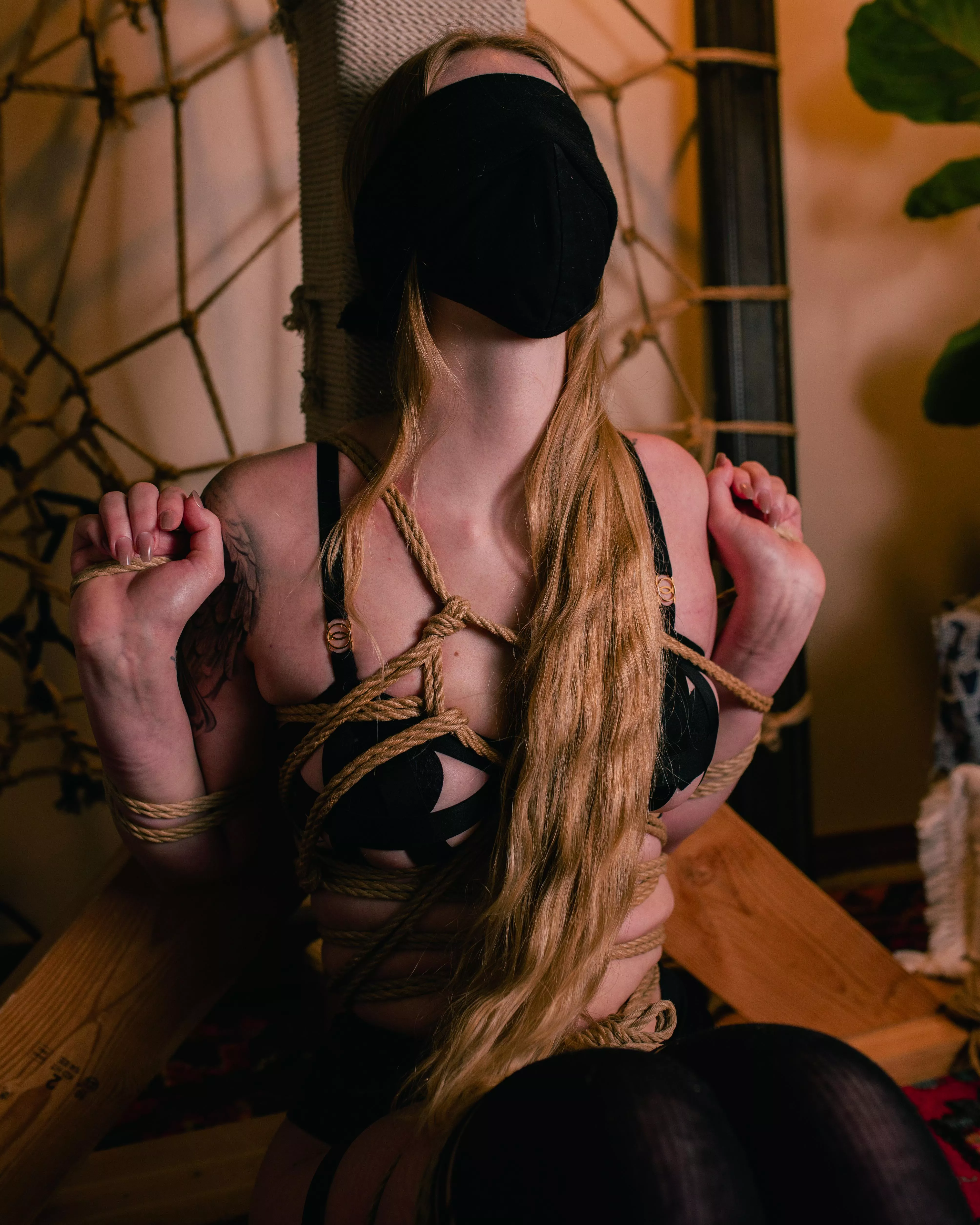 My first shibari experience🐰 posted by IceLotus444