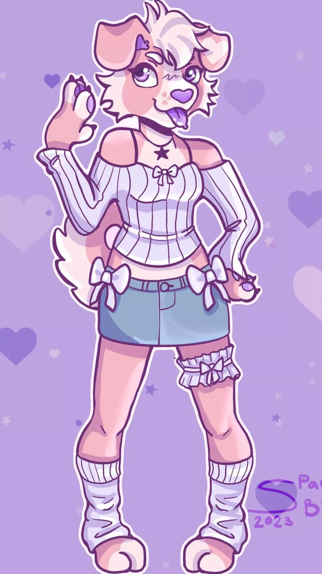 My sona in a cute outfit posted by omgimdying