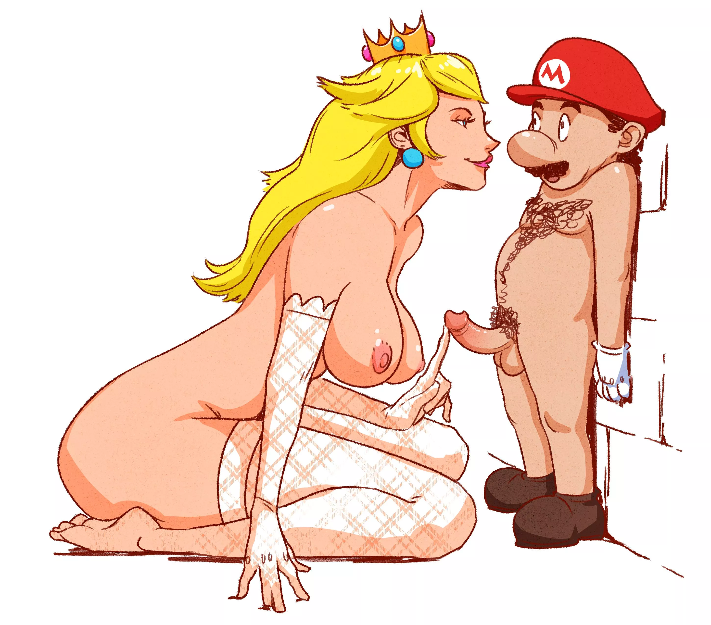 Peach and Mario (Reverie) posted by RottenReverie