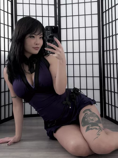 Purple dress Tifa Lockhart by Dystorra by dystorra