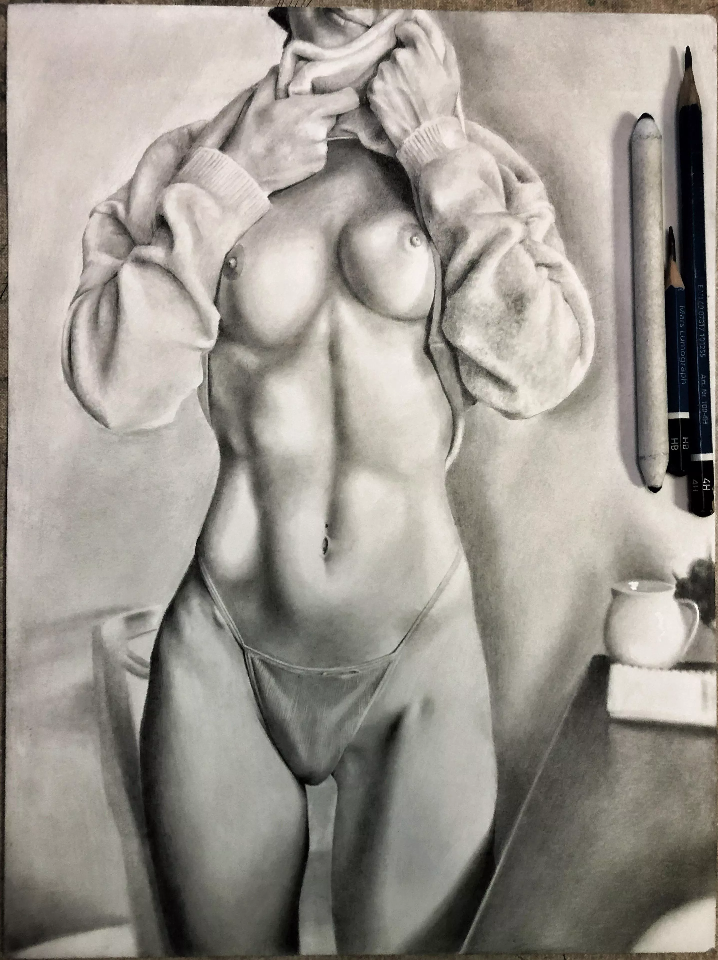 Sami, Graphite drawing by me posted by TheSensualPencil