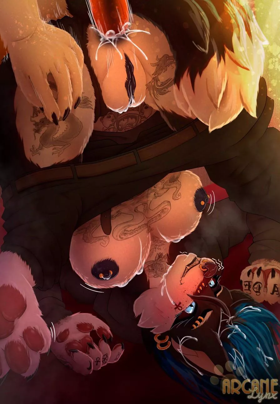 Sometimes you really just don’t have time to undress~ [MF] (Lynx_Arcane) posted by JaketheFURRYBOIOwO