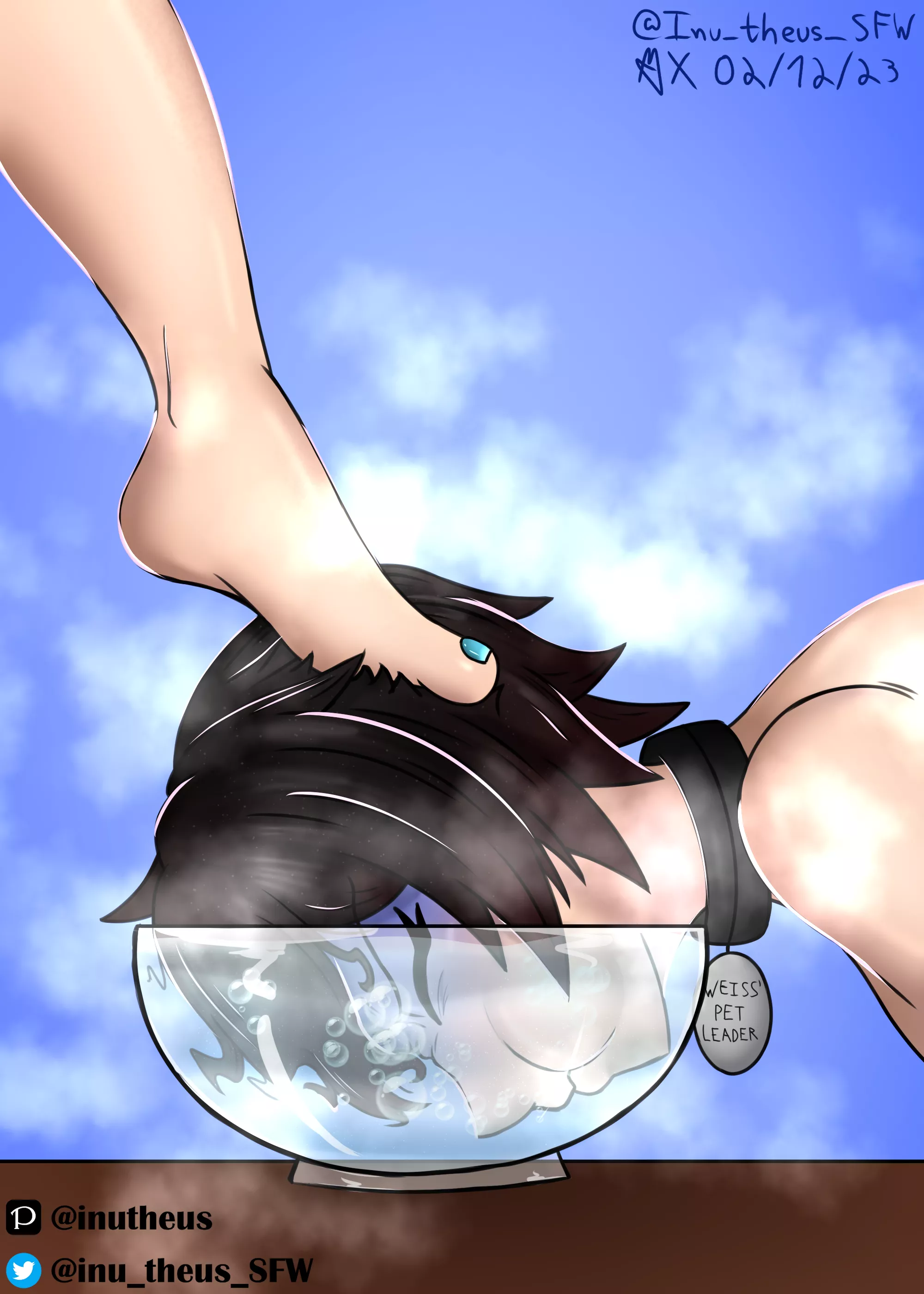 Weiss's pet is thirsty [Inutheus] posted by Patmaster1995