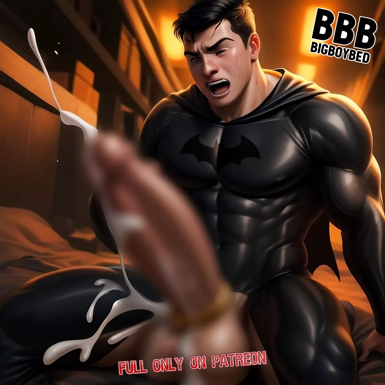 Bruce Wayne from Batman (patreon @bigboybed) posted by bigboybed_nsfw
