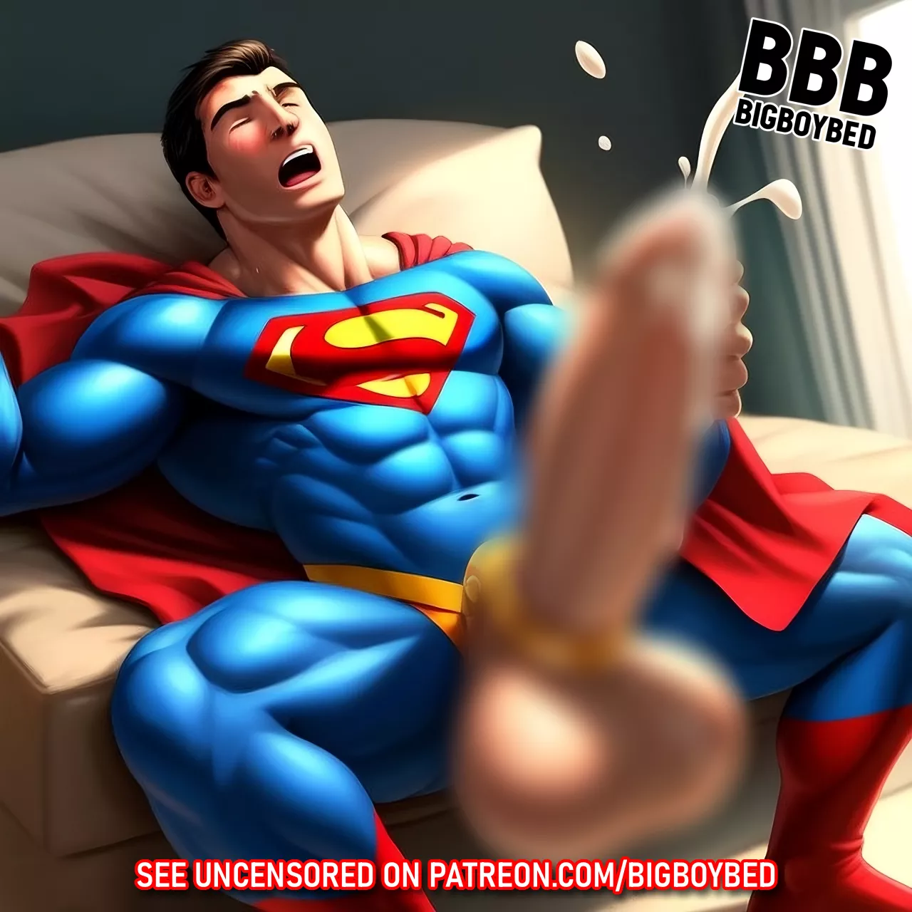 Clark Kent from Superman (Patreon @bigboybed) posted by bigboybed_nsfw