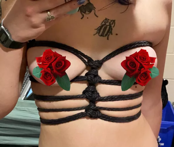 freestyle corset using X friction ties ⭐️ by hairybrocolini