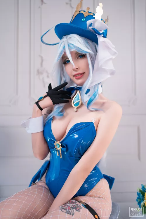 Furina in her bunnysuit for the casino! Genshin Impact cosplay by Kerocchi by kerocchi