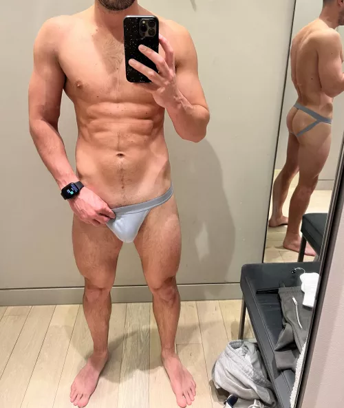 Getting cheeky in the changing rooms by wellhellohey