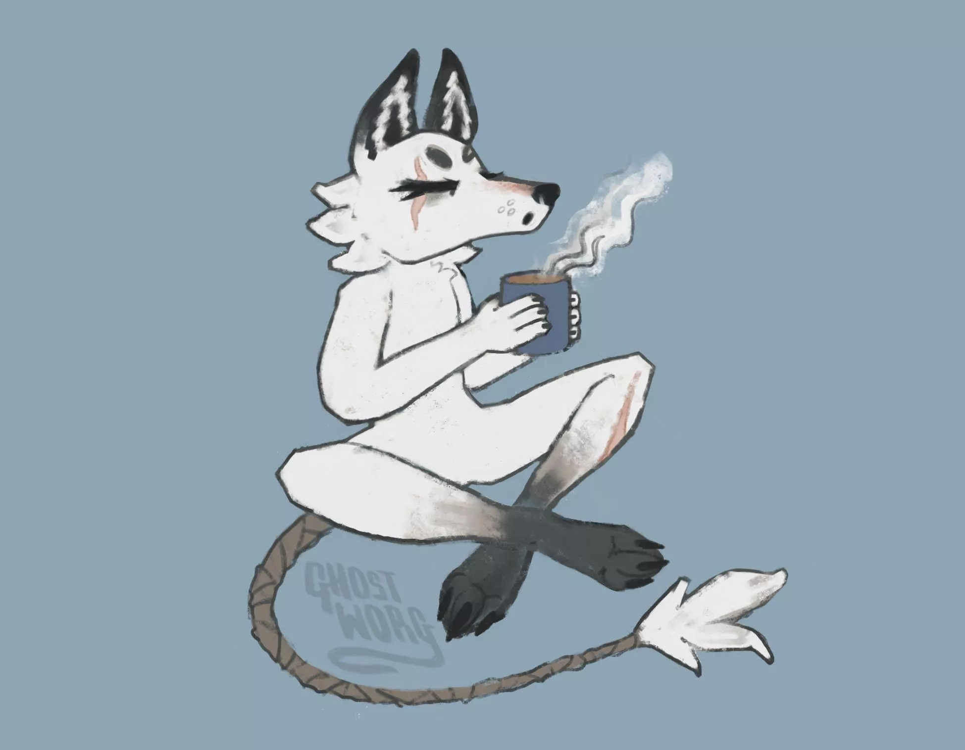 How do y'all come up with your fursona names? // artwork by me @ghostworg posted by ghostworg