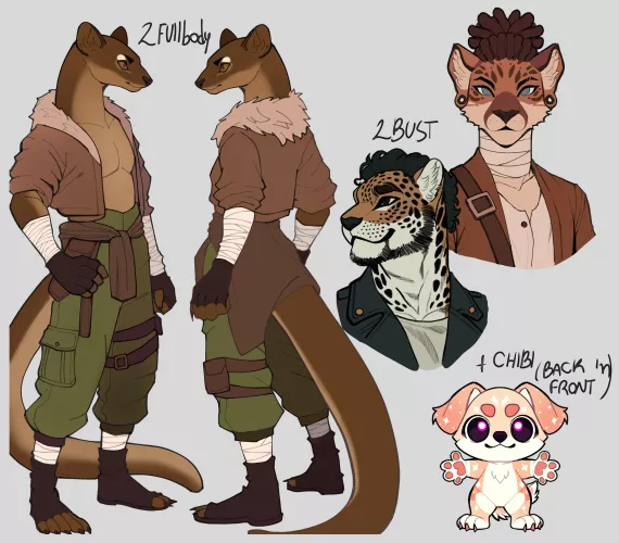 How much should I charge for a ref sheet like this? by Creeepecreeeper