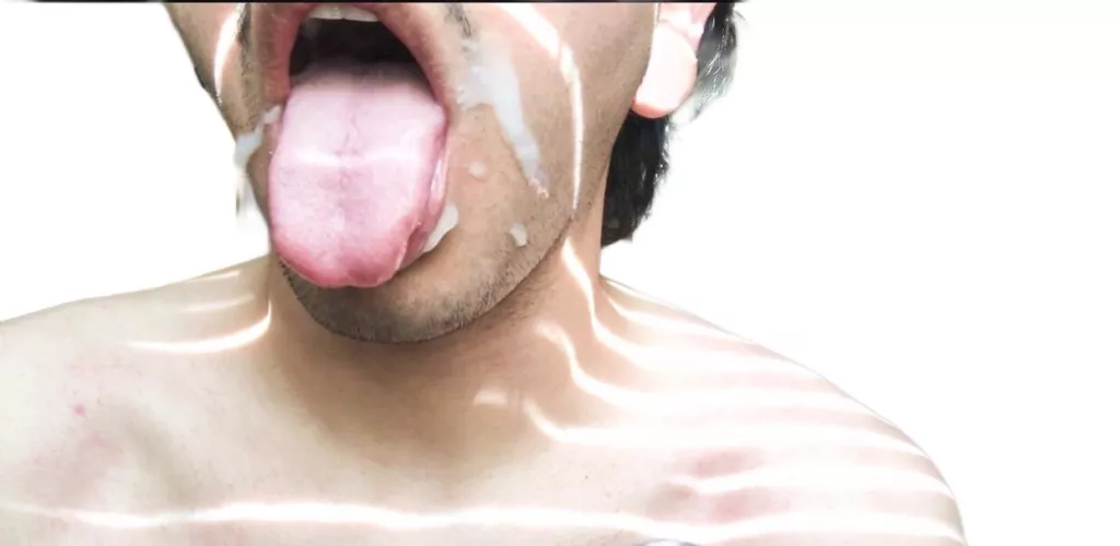 Look at my husband with my load on his face🥹🥵 by GayColoradoCouple