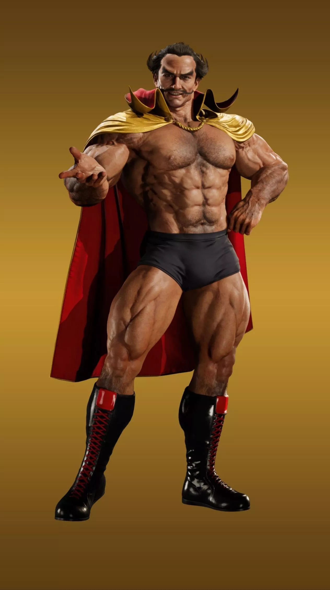 New images of this muscle daddy. Bara artists, come to the rescue! 😭 posted by Alchemic-Mixer