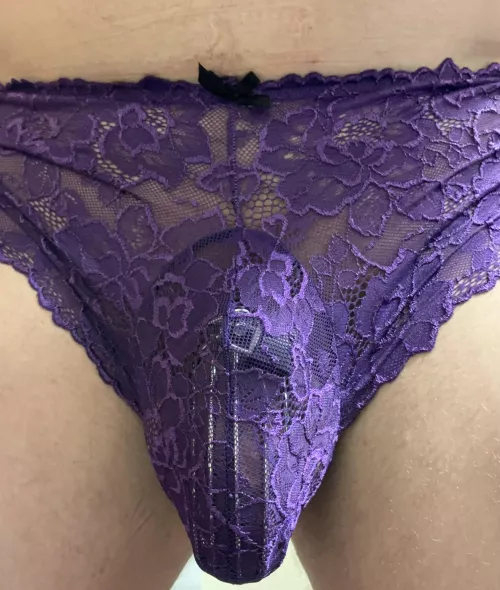 PURPLE PANTY FRIDAY by ChastityBitchHusband