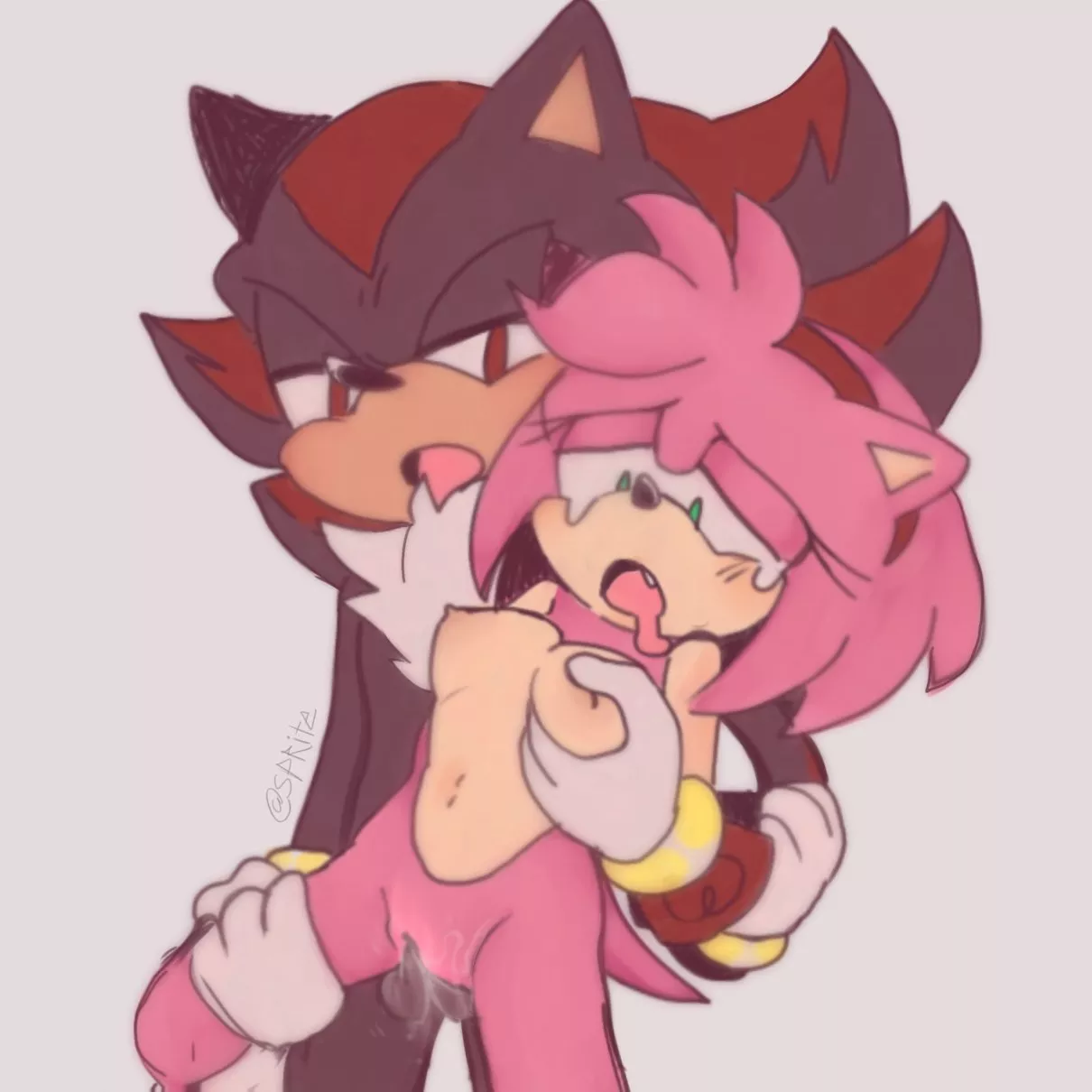 ShadAmy [@MixedupMochii] posted by emeraldz_99