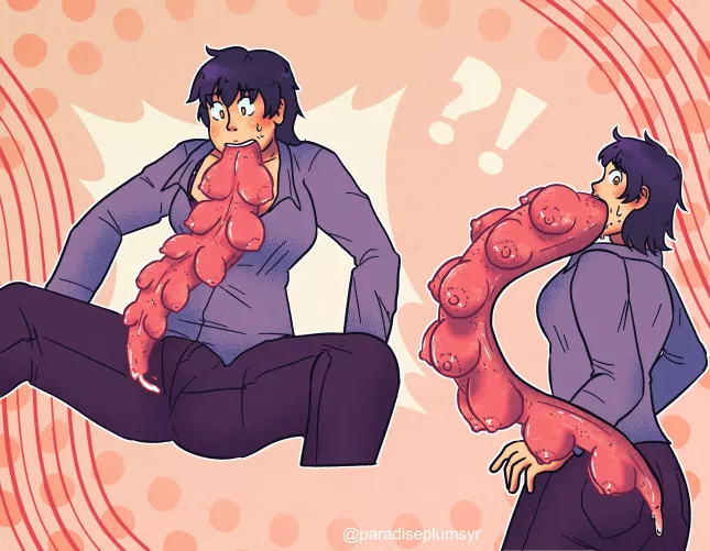 tongueboobs (tongue expansion, multiboobs) by paradiseplumsyrup