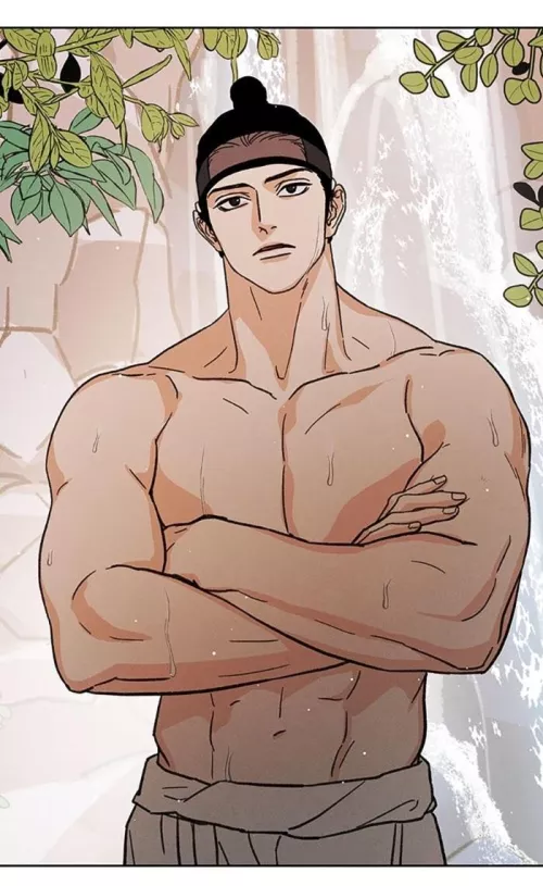 A muscled man with a topknot OMG (Under the Plum Blossom Tree) by Burning_BUSSY