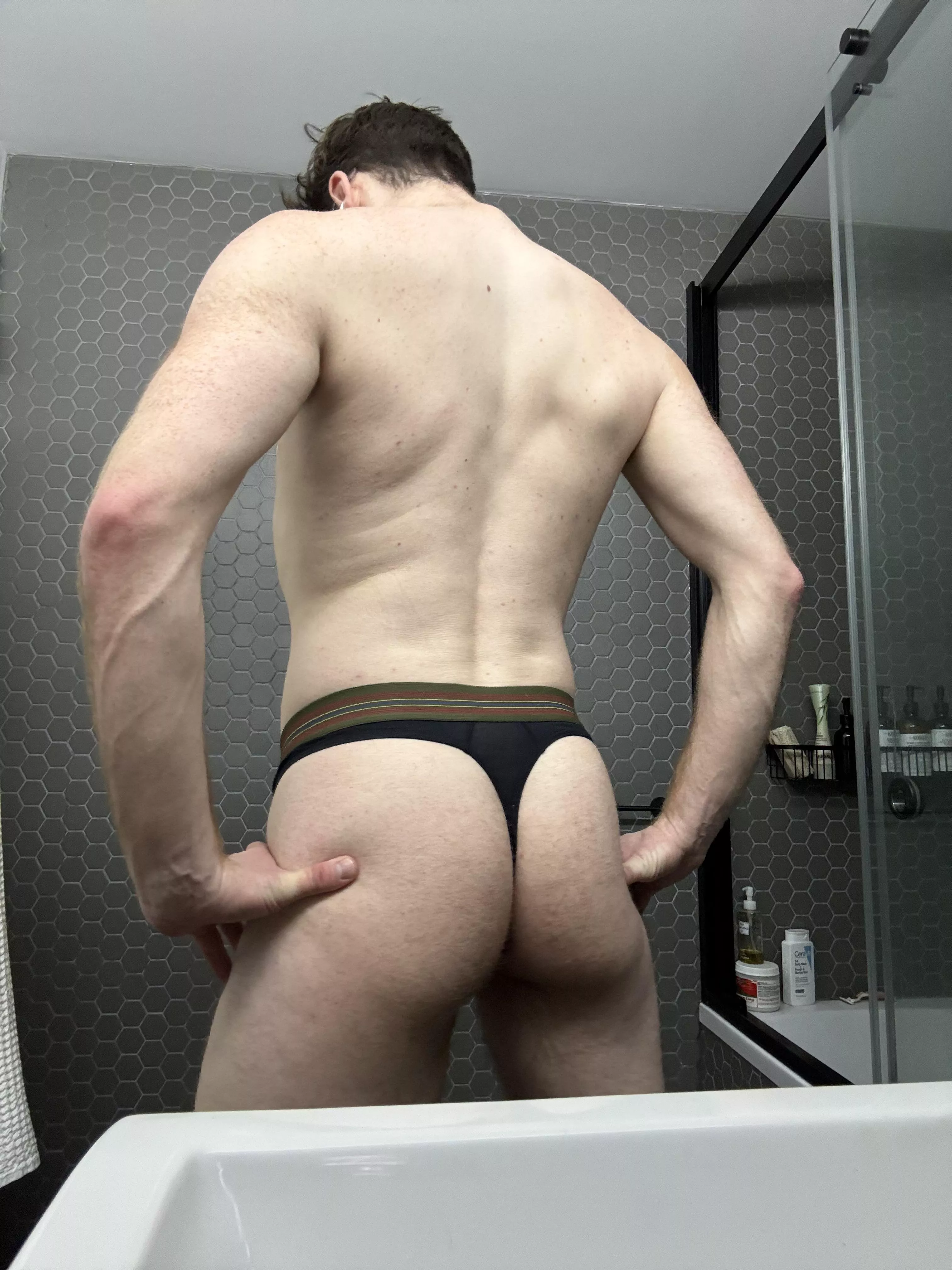 Bike Active Thong sweaty after the gym posted by meanwhileinthecity