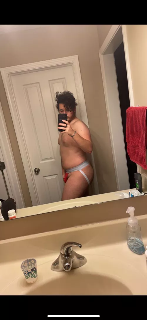 Box jock and messy hair by that_one_guy4686