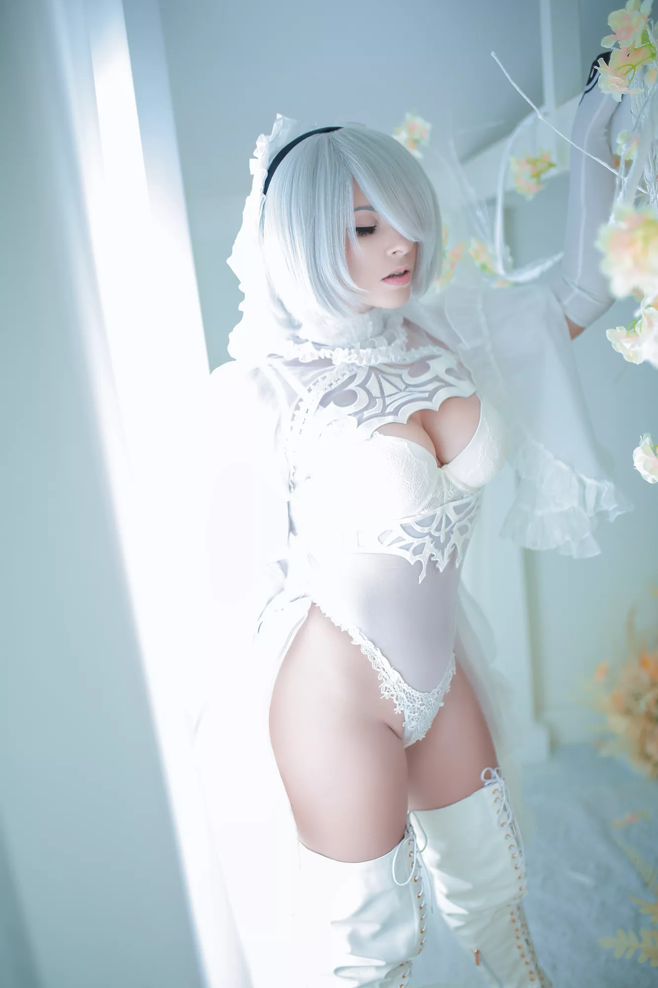 Bride 2B [Nier Automata] (Yuna Kairi) posted by Intrepid-Upstairs-69